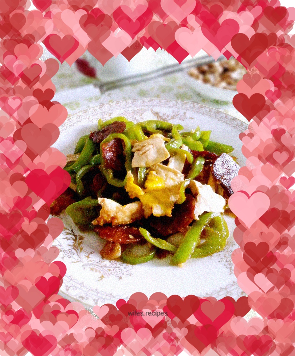 Stir-fried green pepper