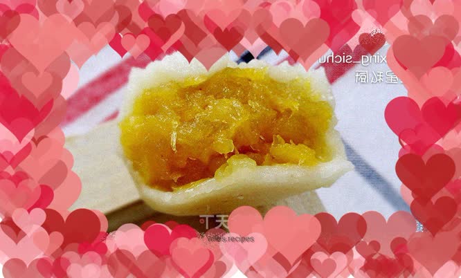 Snowskin mooncakes with pineapple filling