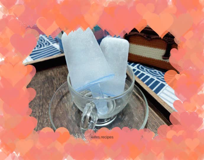 Homemade salt water popsicles