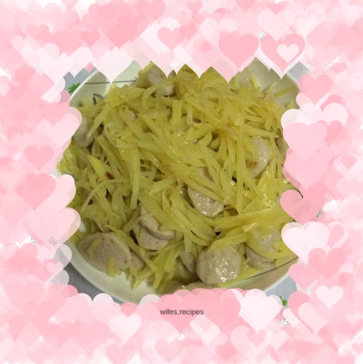 Meatballs and fried potatoes