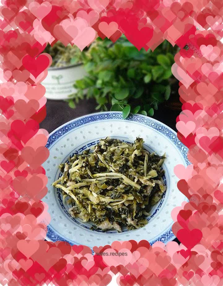 Appetizer - shredded pork with pickled vegetables