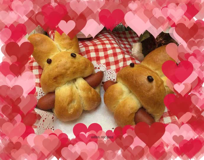Cute Rabbit Sausage Bread