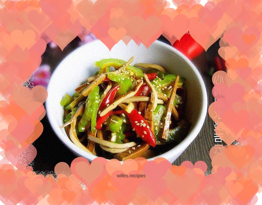 Three shreds of bitter gourd with pepper oil