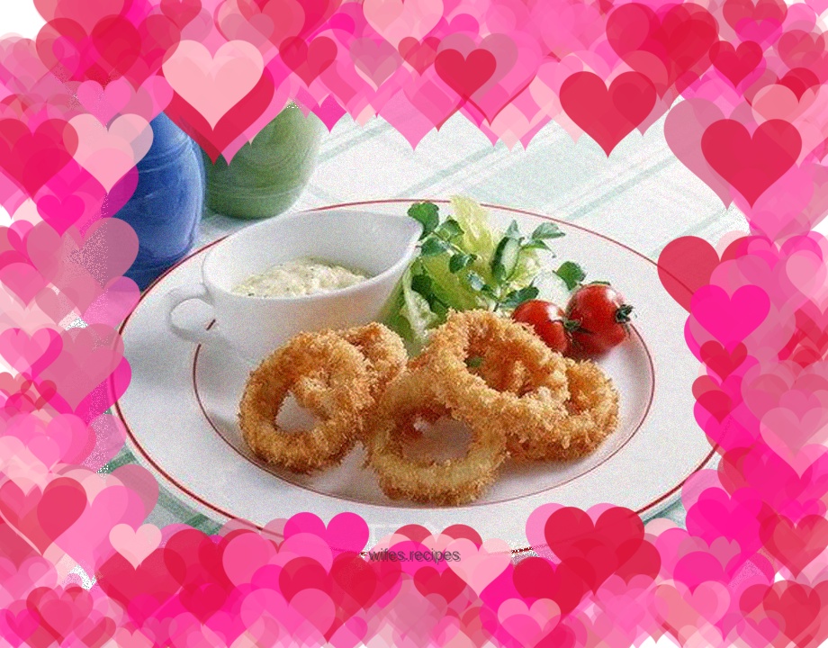 Making of golden squid rings