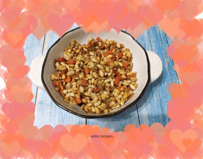 Stir-fried carrots with bean sprouts
