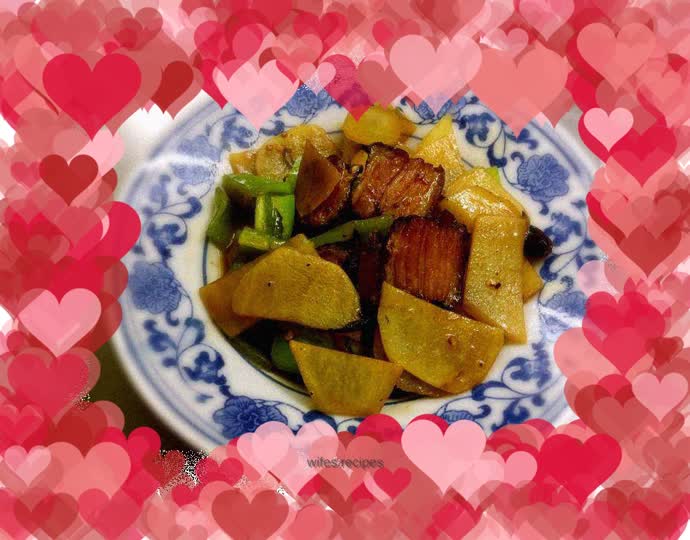 Bacon and potatoes
