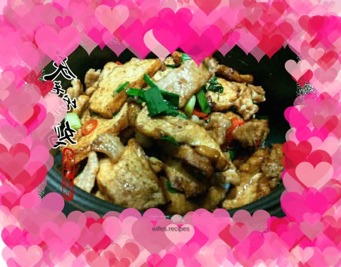 Dried pork slices with rice