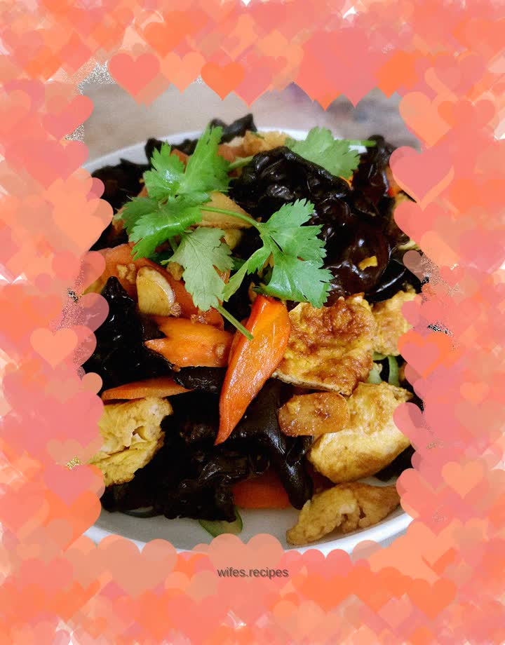 Kuaishou stir-fry ~ scrambled eggs with fungus