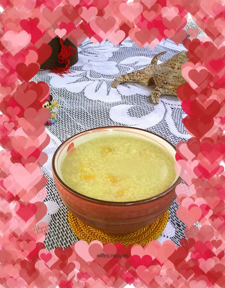 Sweet potato and millet porridge