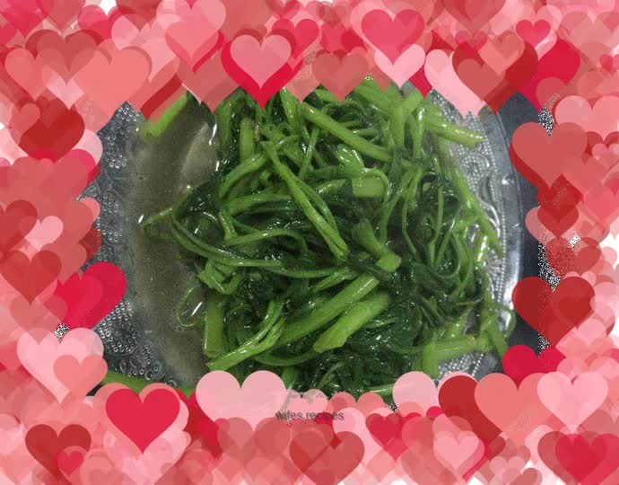 Garlic water spinach