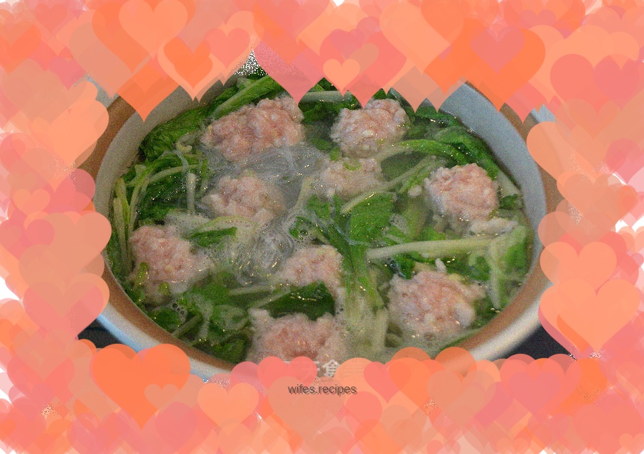 Braised Chinese cabbage meatballs