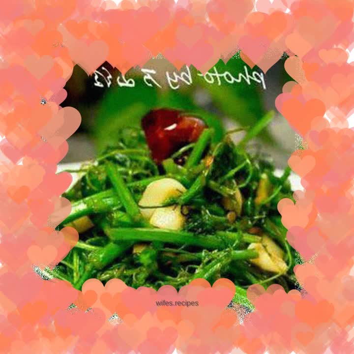 Garlic loofah sprouts