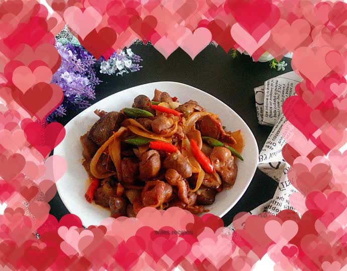 Dry pot chicken offal