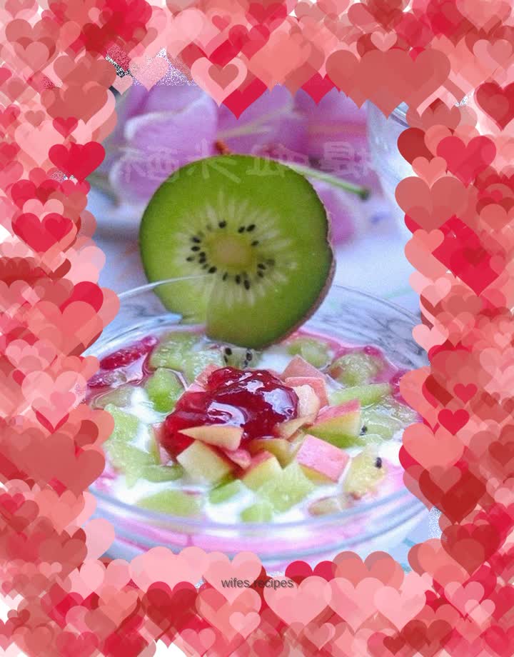 Ordinary rice cookers can also make yogurt - blueberry yogurt salad