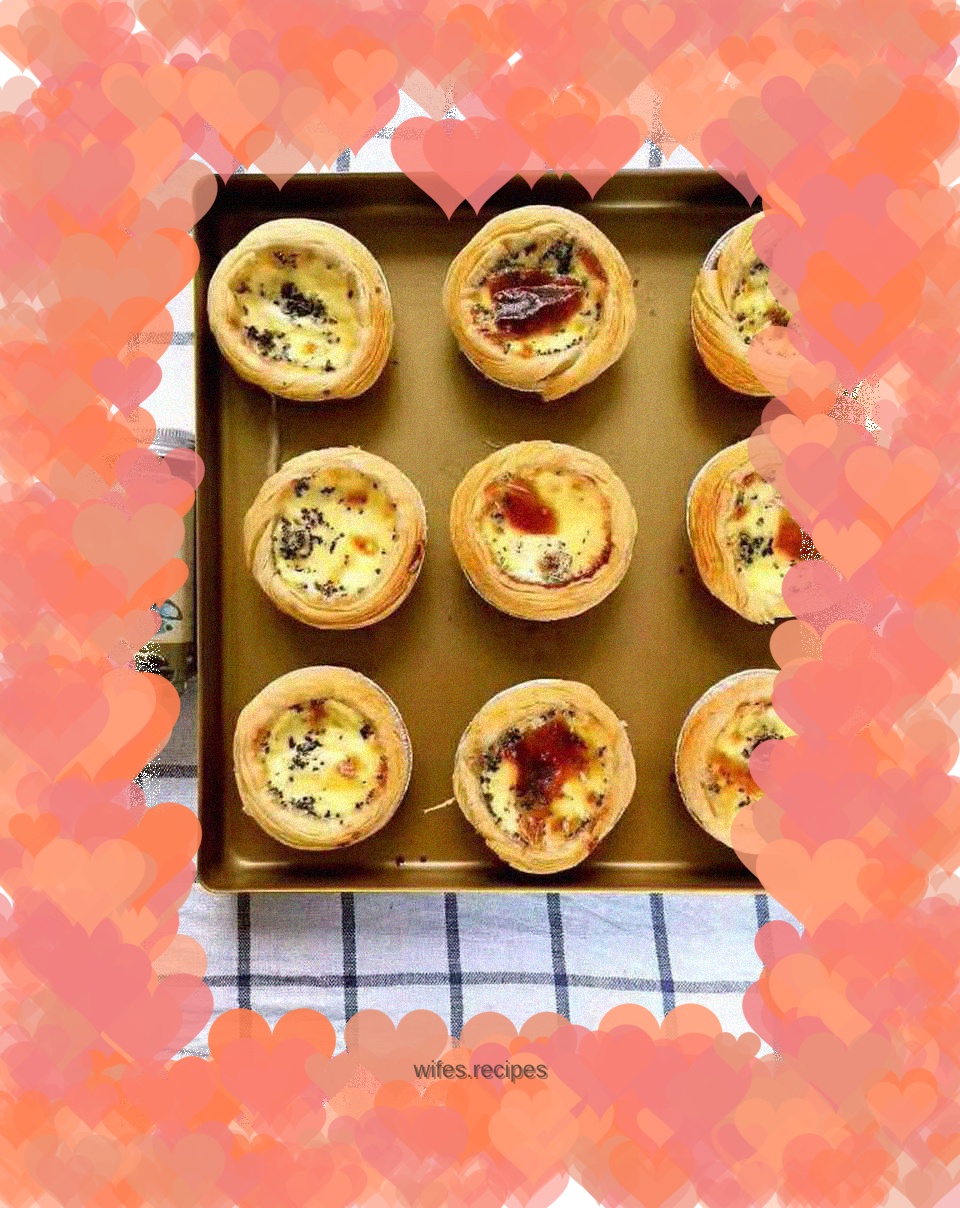 Guoguo Mom's Food Complementary Food [Love] [Baby Version Egg Tart] The sweetness of cranberries is combined with the fragrance of oyster black sesame powder