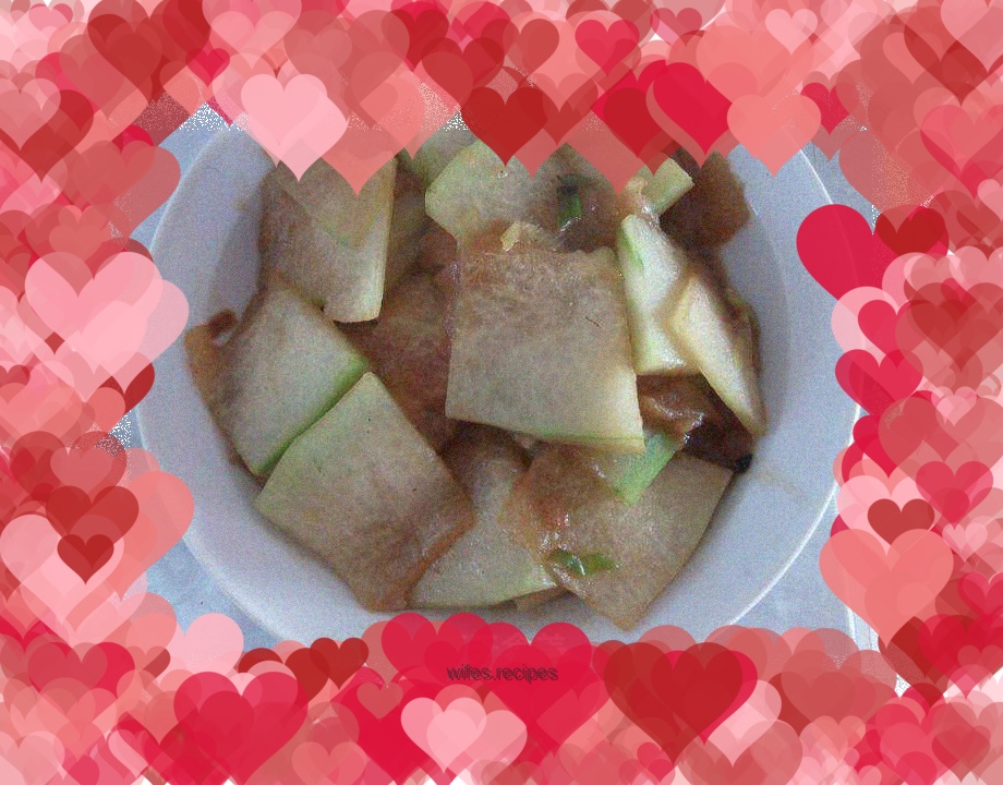 Vegetarian fried winter melon