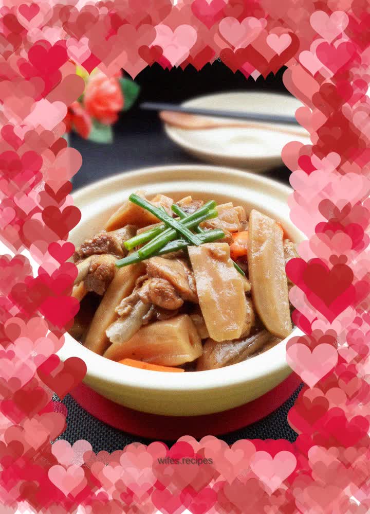 Braised Chicken Nuggets with Lotus Root