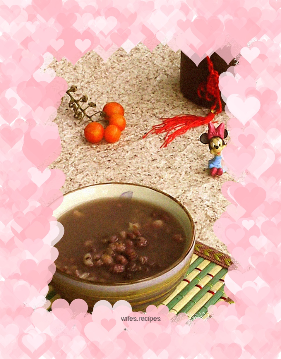 Thermos cup version of red bean and barley porridge