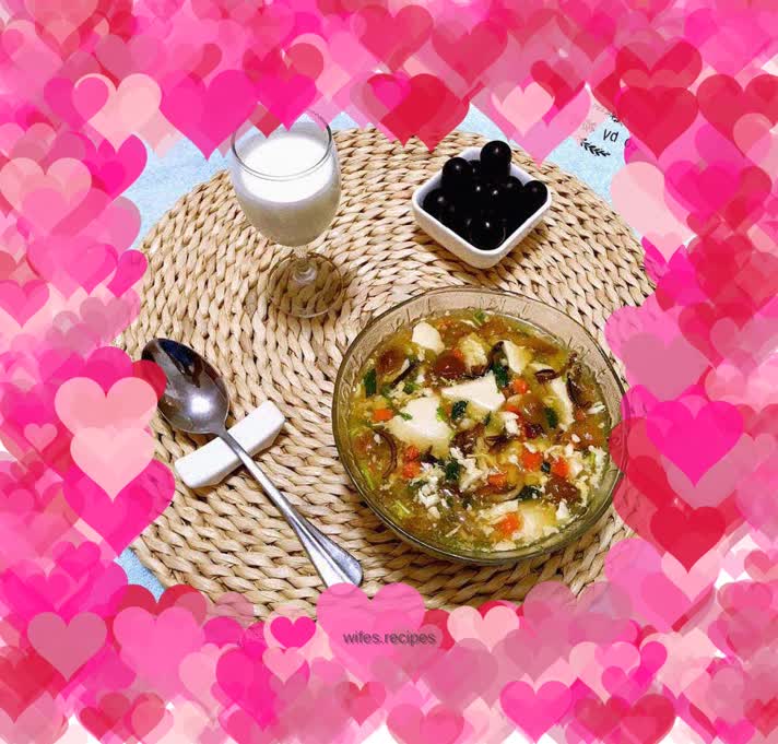 Seasonal vegetable tofu curd