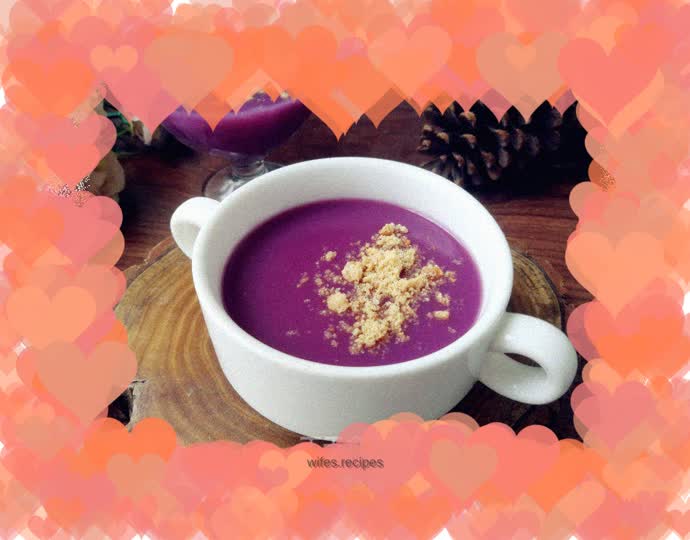 Purple Sweet Potato and Tremella Soup