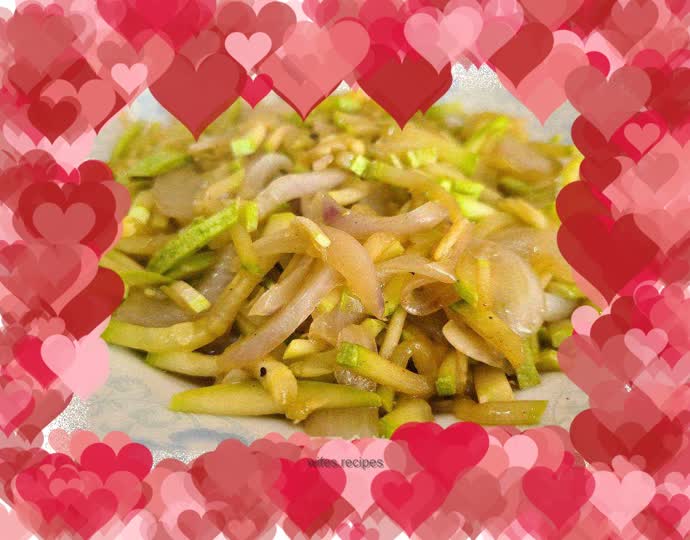 Sautéed Zucchini with Onions