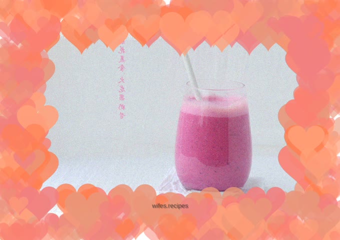 Cool and sweet [Dragon Fruit Milkshake]