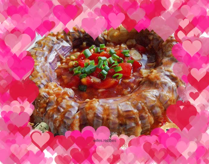 Steamed Minced Pork and Eggplant Dragon