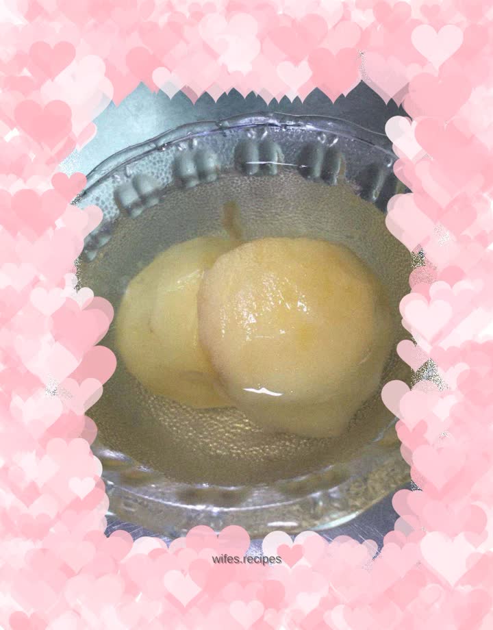 Sweet peach (stewed in water)