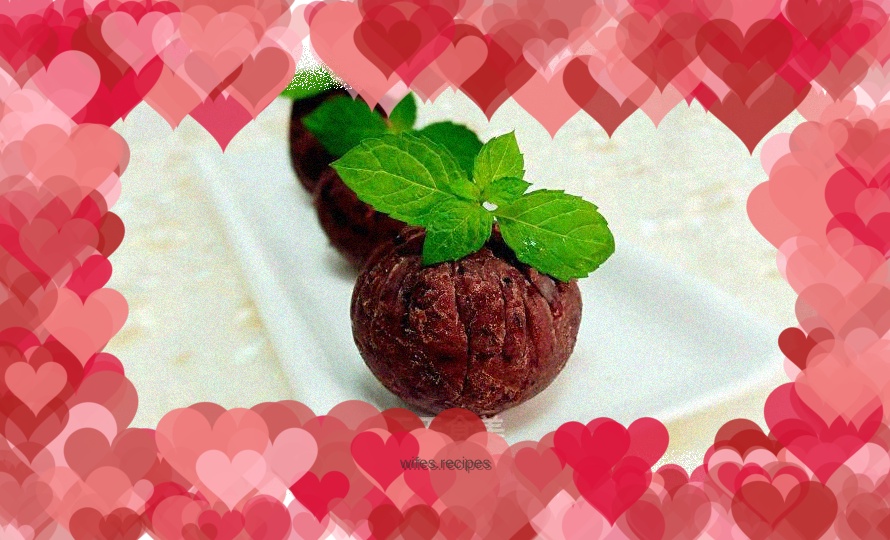 Homemade red bean paste