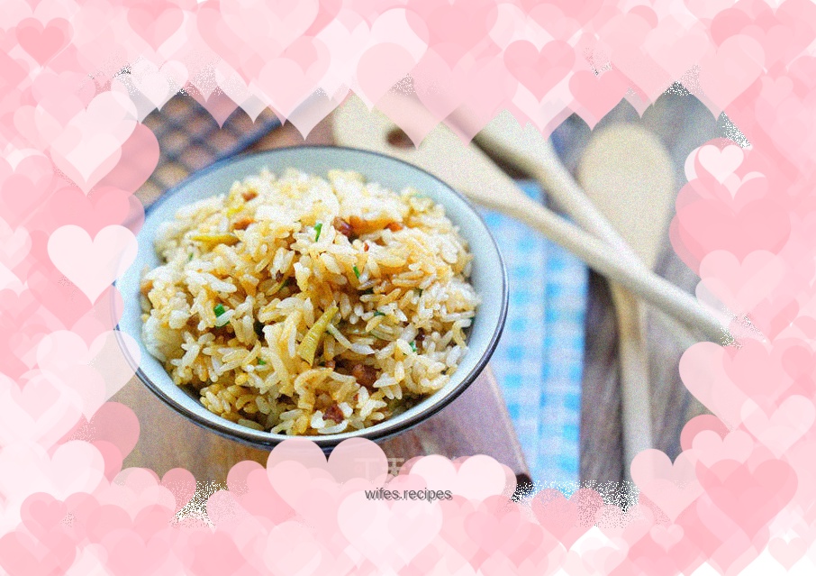 Braised rice with cowpea and minced meat