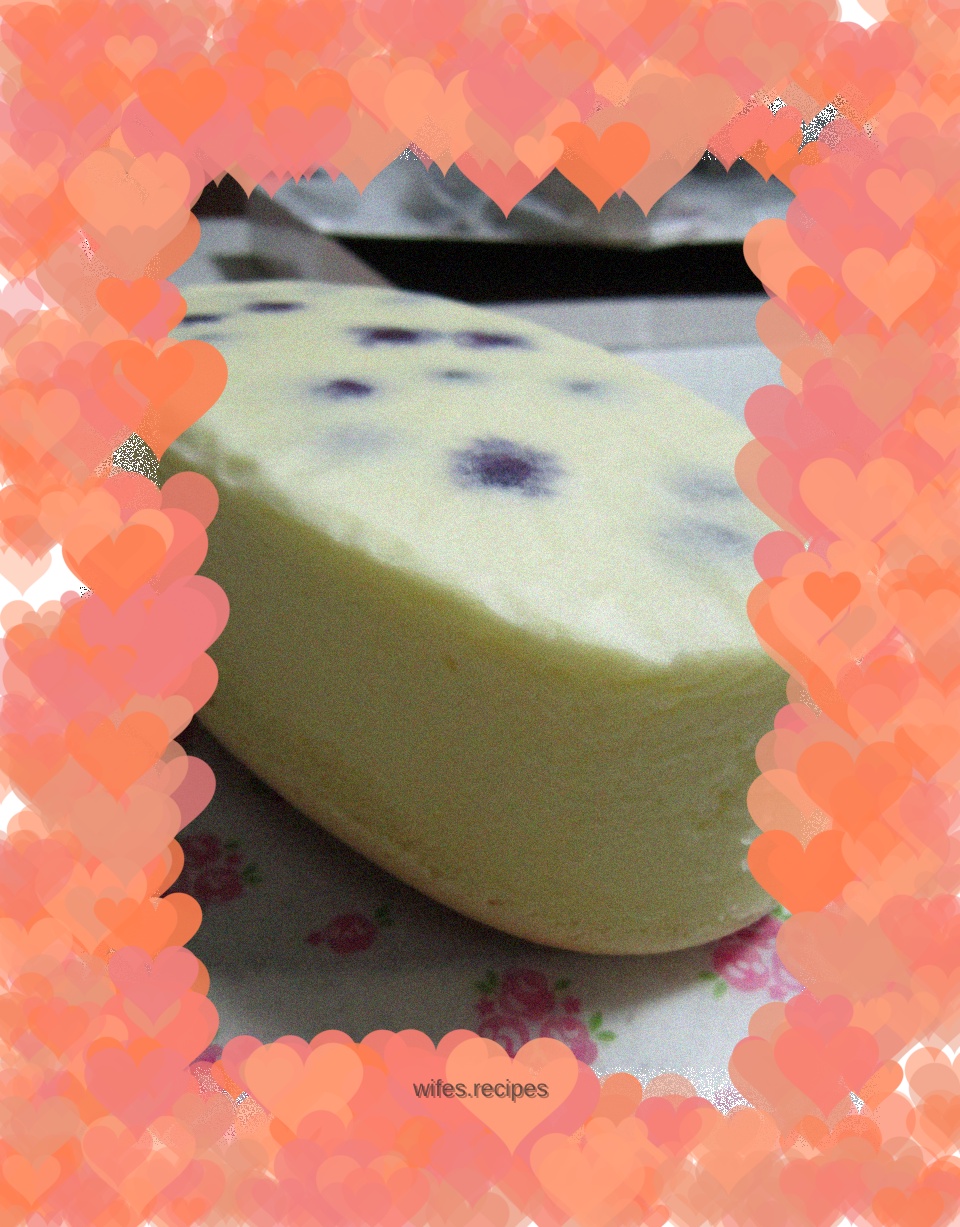 Easily make blueberry light cheesecake at home