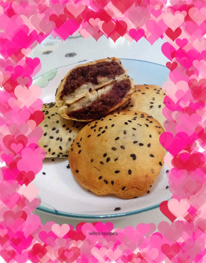 Baked Bean Paste and Sesame Pancake