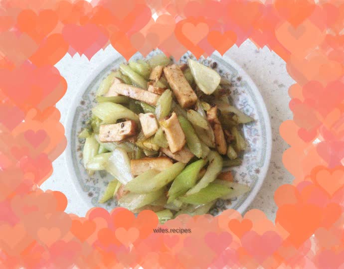 Stir-fried dried celery