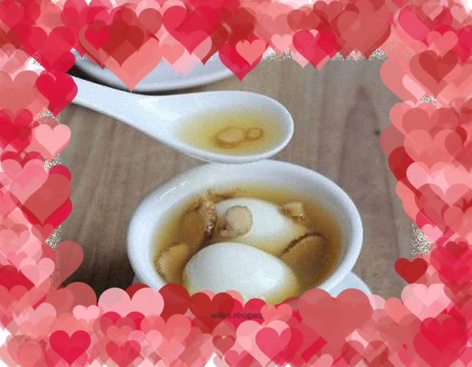 Angelica, egg, brown sugar water—for my dear girls