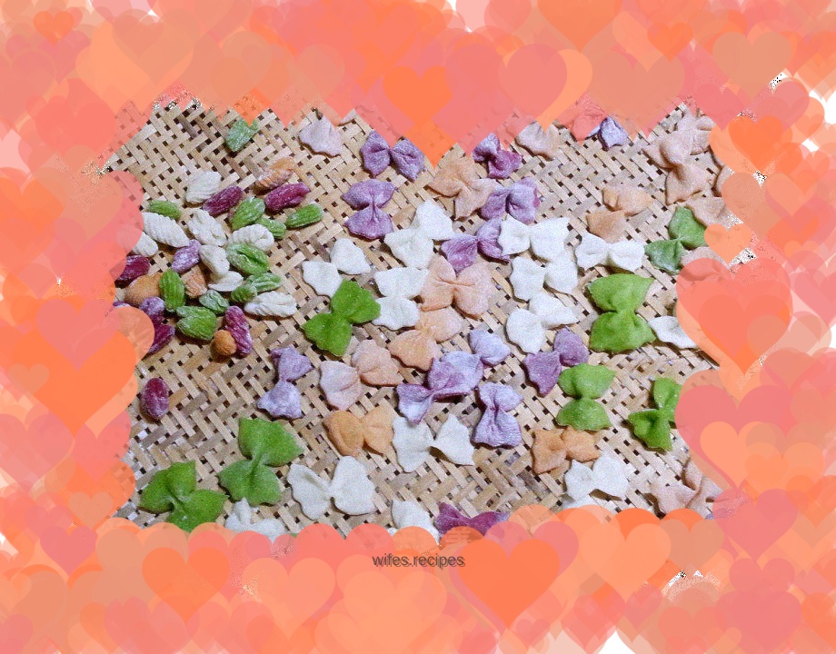 Colorful Vegetable Butterfly Noodles