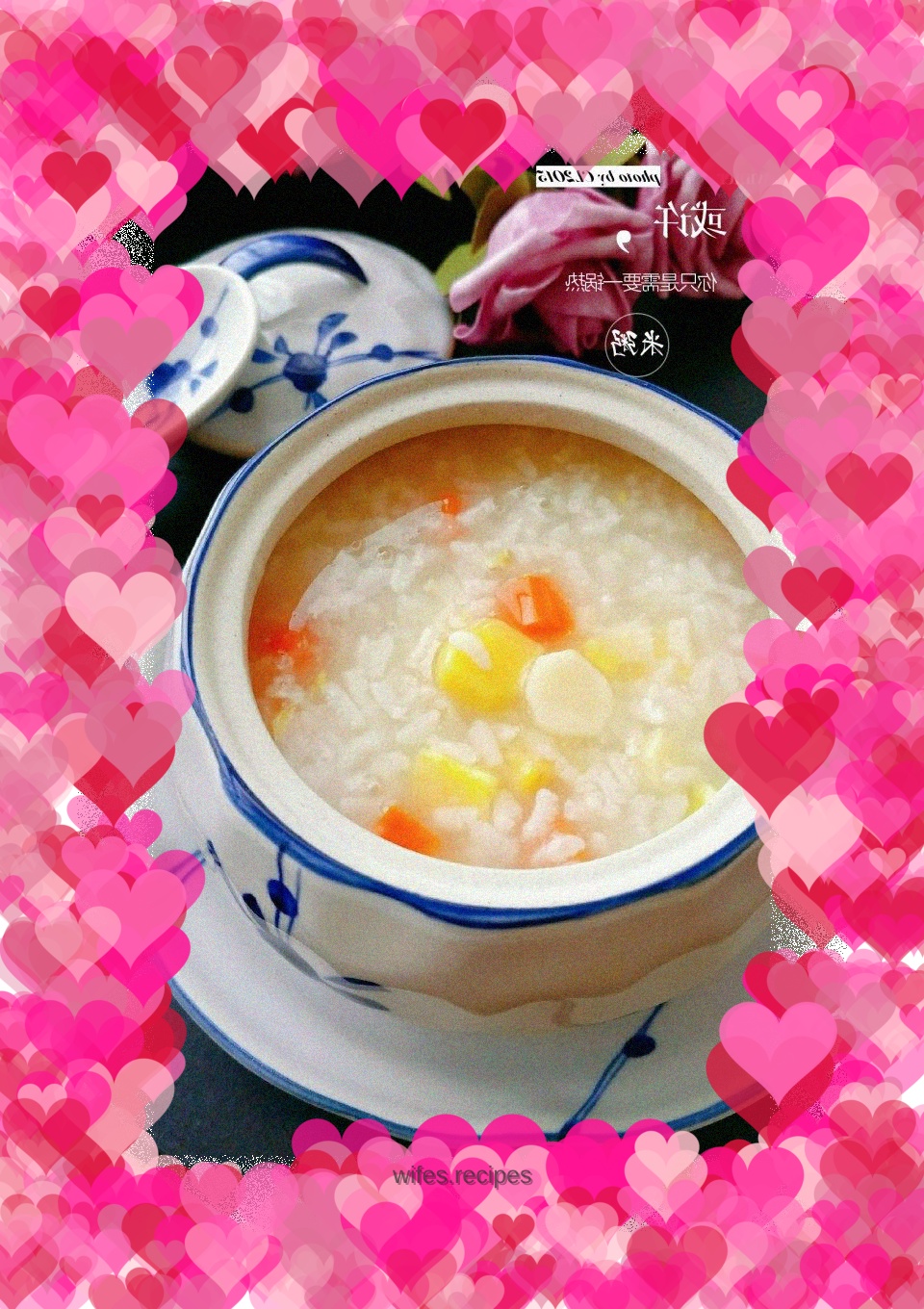 Three-color glutinous rice porridge
