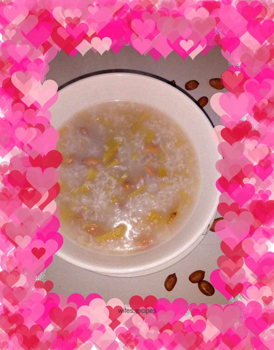 Sweet potato and peanut porridge