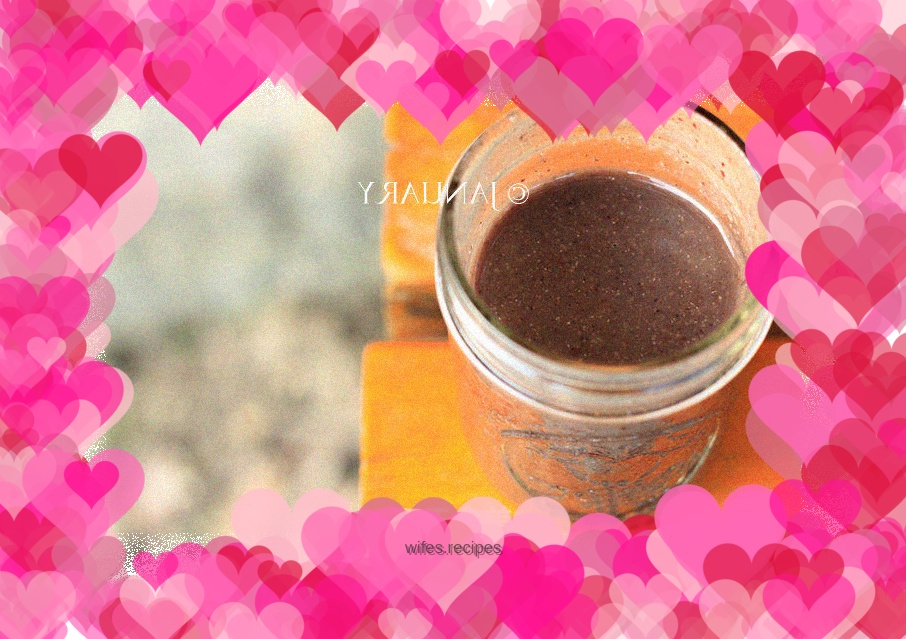 Red dates and black rice paste