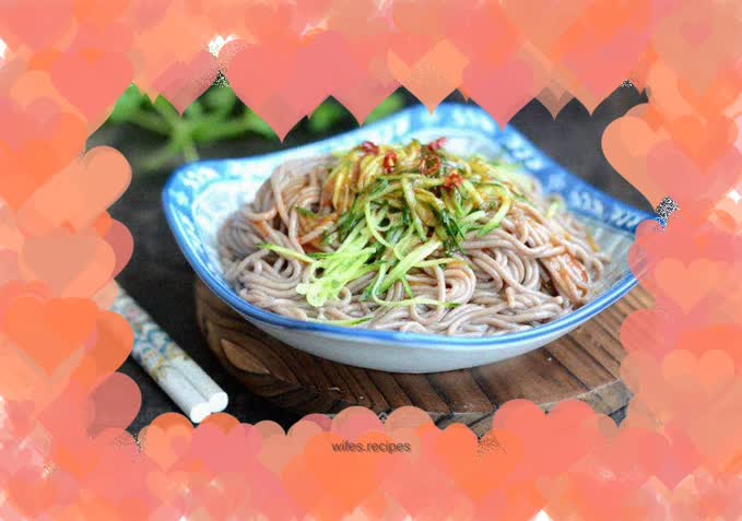 Cold and spicy soba noodles