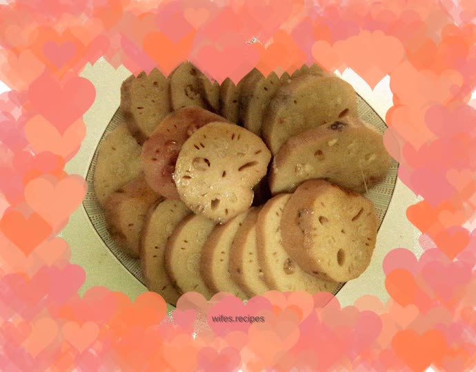 Sweet glutinous rice lotus root