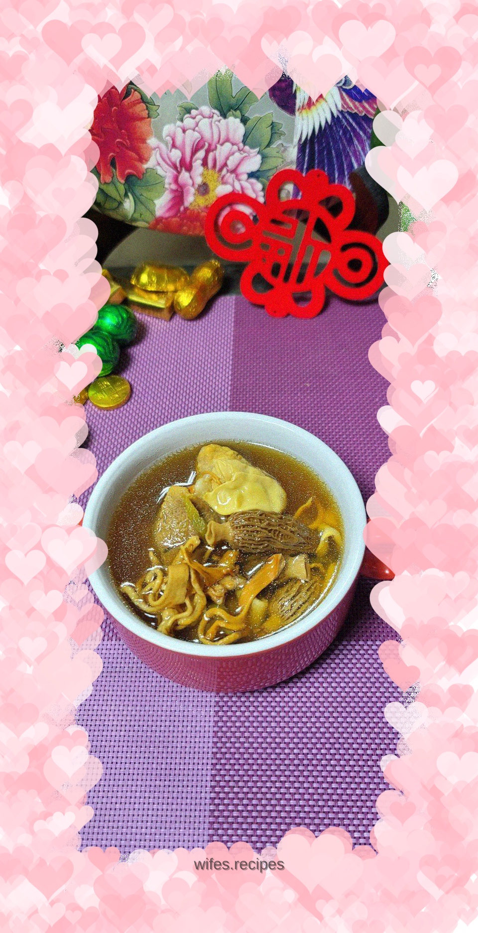 Morel Maw Fish Maw Fan Bone Soup