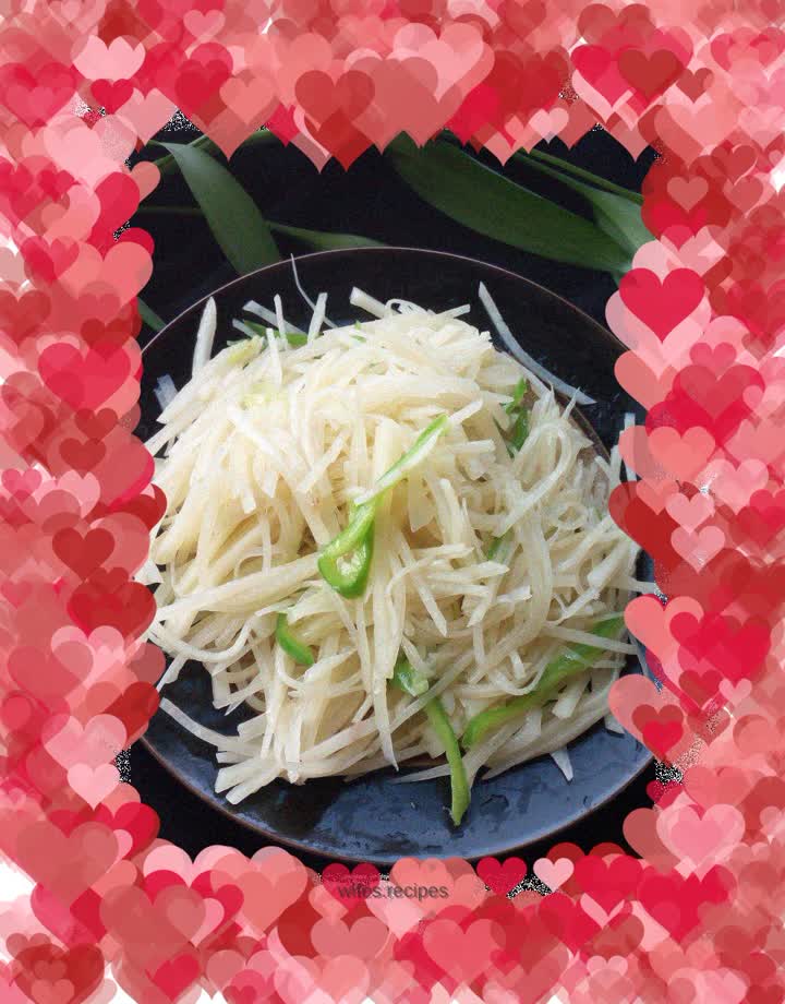 Homemade potato shreds