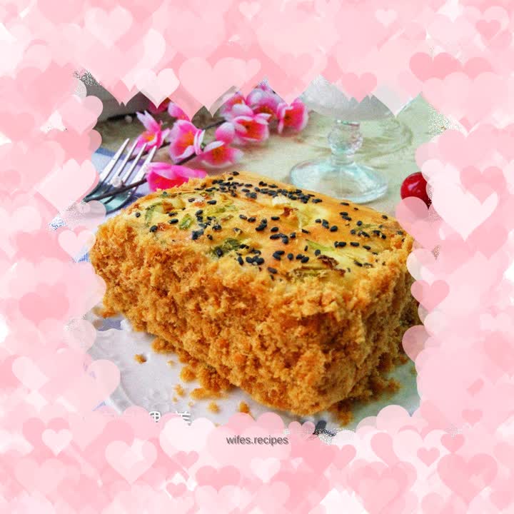 Meat floss bread