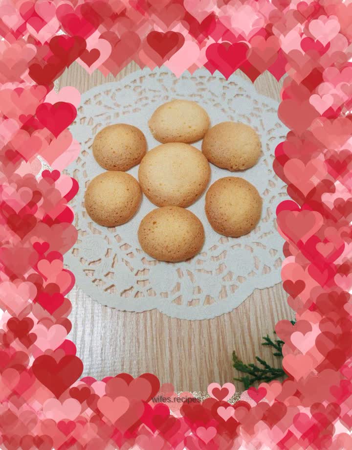 Oil-free and low-sugar egg biscuits
