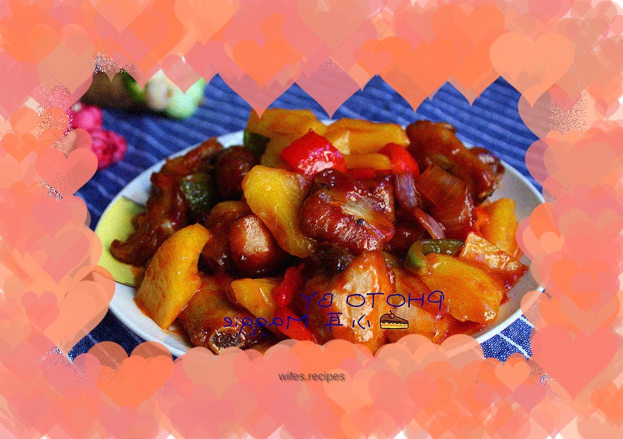 Sweet and sour pineapple pork ribs, sour and sweet to last the whole summer