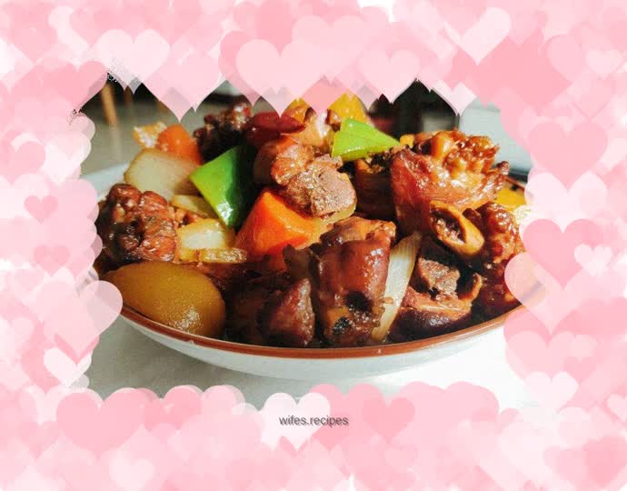Stewed Chicken Legs with Potatoes and Carrots