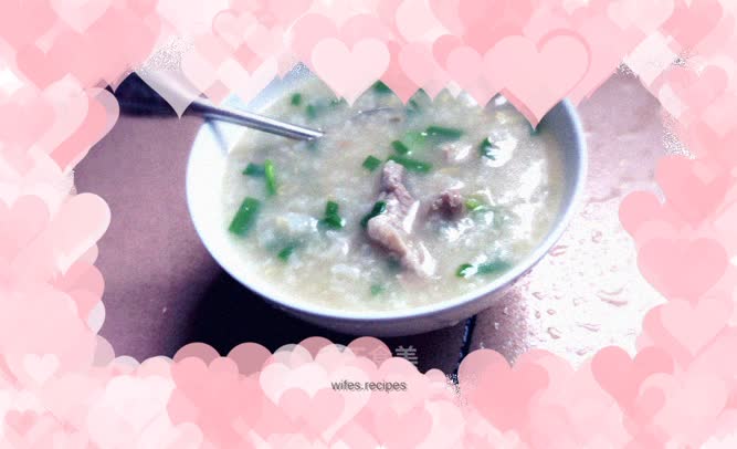 Lean meat porridge
