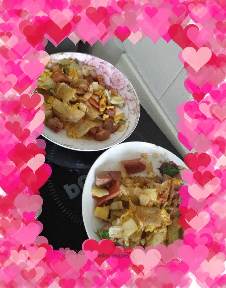 Roadside stall grilled cold noodles