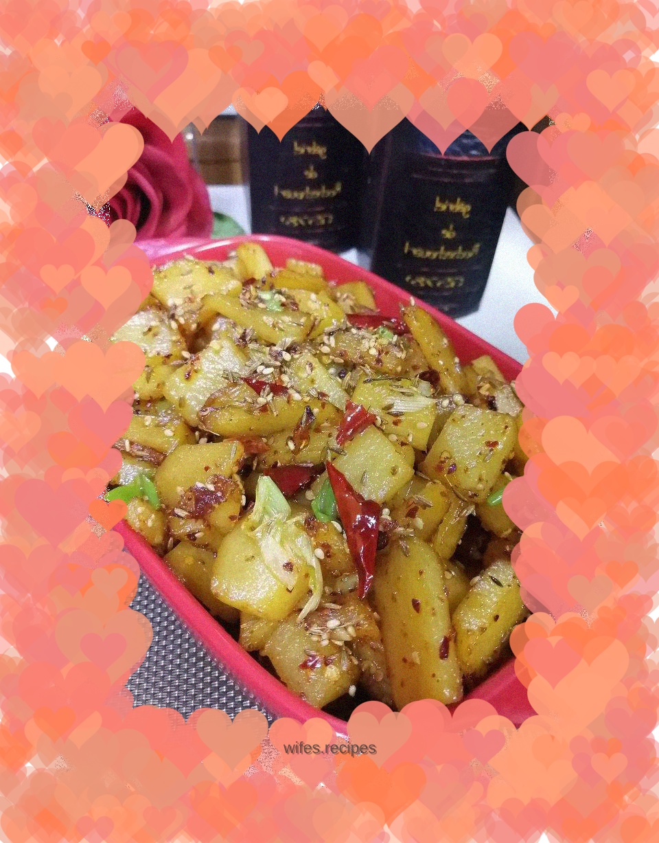 Cumin diced potatoes