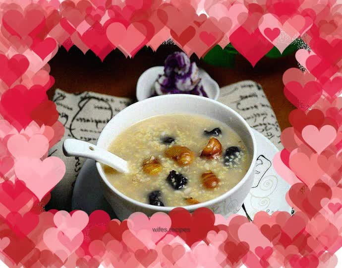 Chestnut and millet porridge